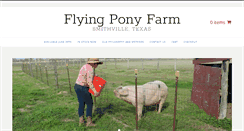 Desktop Screenshot of flyingponyfarm.com